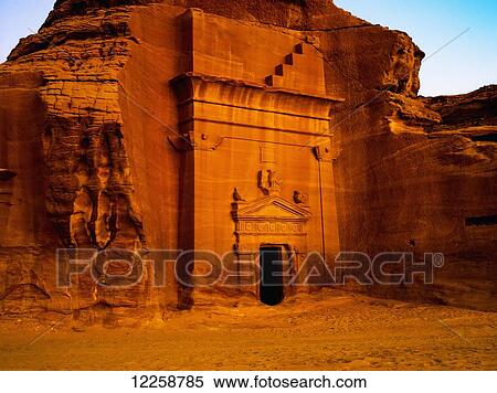Pre-Islamic archaeological site; Madain Saleh, Saudi Arabia View Large Photo Image Stock Photography - Pre-Islamic archaeological site; Madain Saleh, Saudi Arabia. Fotosearch