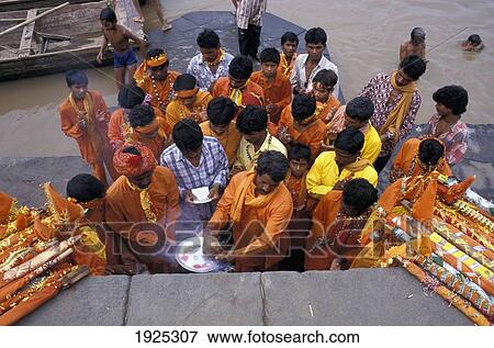 Stock Photo - Preparatin For Pilgrimage India. Fotosearch