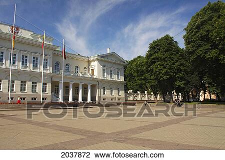 Presidential Palace In The Old Town Of Vilnius; Lithuania View Large Photo Image Stock Image - Presidential Palace In The Old Town Of Vilnius; Lithuania. Fotosearch