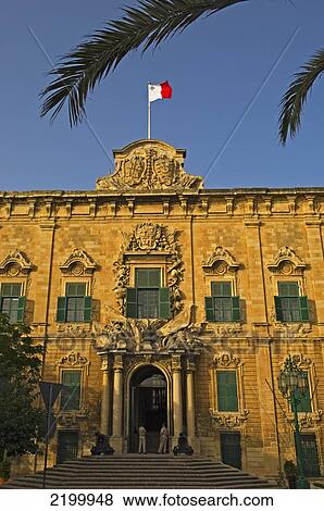 Stock Photo - Presidential Palace; Valletta; Malta. Fotosearch