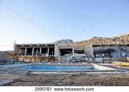 Stock Photo - Previously Deserted But Now Squatted Building Outside Amadiya In Raqi Kurdistan, Iraq. Fotosearch