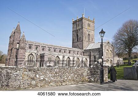 Priest at St. David's Cathedral; St. David, Pembrokeshire, Wales View Large Photo Image Stock Image - Priest at St. David's Cathedral; St. David, Pembrokeshire, Wales. Fotosearch