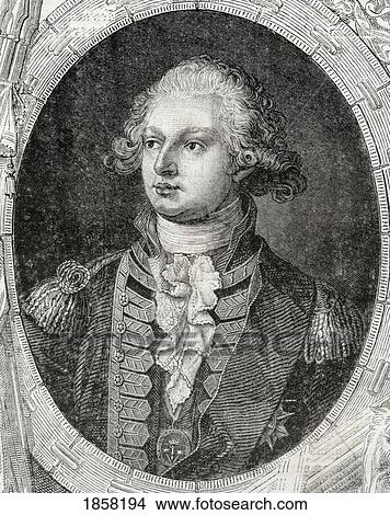 Picture - Prince Frederick Augustus, Duke Of York And Albany, 1763-1827. Second Son Of George Iii Of England. Commander Of The English Forces In Flanders During The French Revolutionary Wars. From Histoire De La Revolution Francaise By Louis Blanc.. Fotosearch