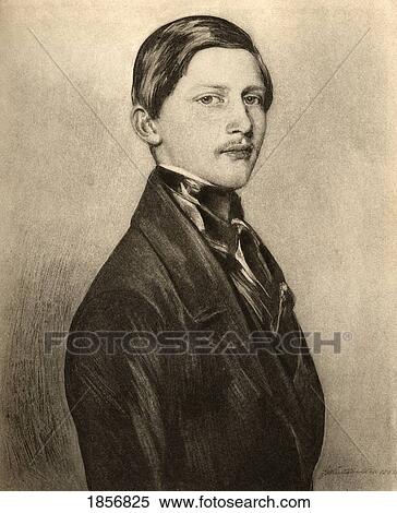 Stock Photography - Prince Frederick William Iii, 1831-1888. Emperor Of Germany And King Of Prussia MarÃƒÂ¢Ã¢â€šÂ¬Ã¢â‚¬Å“June 1888 Engraved By Emery Walker From The Picture By F. Winterhalter. From The Book The Letters Of Queen Victoria 1844-1853 Vol Iipublished 1907.. Fotosearch