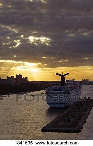 Prince George Wharf At Sunrise; Nassau, New Providence Island, Bahamas View Large Photo Image Stock Photography - Prince George Wharf At Sunrise; Nassau, New Providence Island, Bahamas. Fotosearch