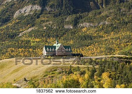 Prince Of Wales Hotel In Waterton; Alberta, Canada View Large Photo Image Stock Image - Prince Of Wales Hotel In Waterton; Alberta, Canada. Fotosearch