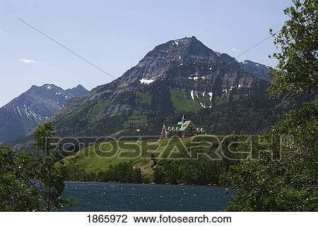 Prince Of Wales Hotel, Waterton Lakes National Park; Waterton Lakes National Park, Alberta, Canada View Large Photo Image Stock Image - Prince Of Wales Hotel, Waterton Lakes National Park; Waterton Lakes National Park, Alberta, Canada. Fotosearch