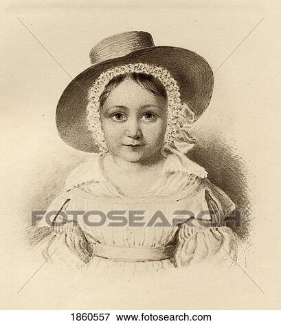 Stock Photo - Princess Adelaide Louisa Theresa Of Hohenlohe-Langenburg. 1792-1849. Aunt To Queen Victoria, From A Portrait By Gutekunst. From The Book The Girlhood Of Queen Victoria 1832-1840. Published In London 1912.. Fotosearch