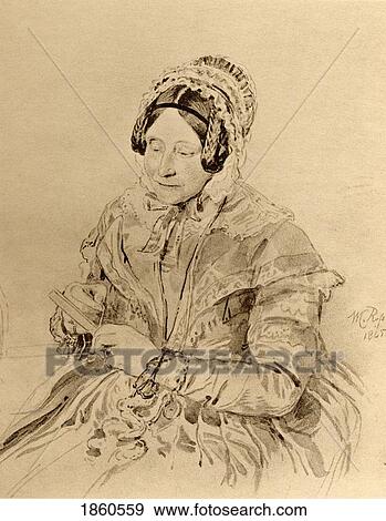 Stock Photo - Princess Sophia, 1777-1848. Daughter Of George Iii And Aunt To Queen Victoria. From A Portrait By Sir. W. Ross. From The Book The Girlhood Of Queen Victoria 1832-1840. Published In London 1912.. Fotosearch