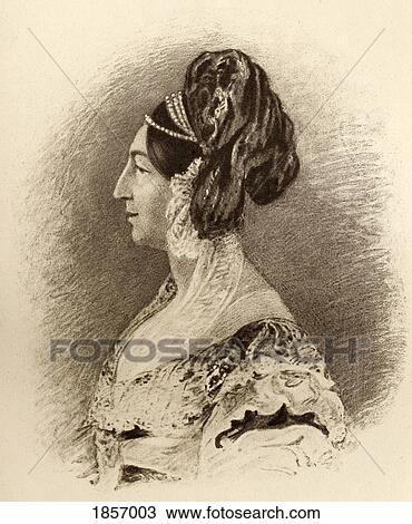 Stock Image - Princess Sophia Matilda Of Gloucester, 1773-1844. Daughter Of William Henry 1St. Duke Of Gloucester. From A Portrait By Dalton After Sir. G. Hayter. From The Book ÃƒÂ¢Ã¢â€šÂ¬Ã…â€œThe Girlhood Of Queen Victoria 1832-1840 Vol IiÃƒÂ¢Ã¢â€šÂ¬Ã‚Â Published 1912.. Fotosearch