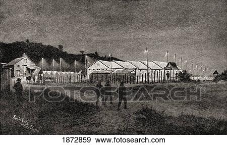 Prisoner Of War Camp At Pretoria, South Africa, For British Prisoners During The Second Boer War. From The Book South Africa And The Transvaal War By Louis Creswicke, Published 1900. View Large Photo Image Stock Photo - Prisoner Of War Camp At Pretoria, South Africa, For British Prisoners During The Second Boer War. From The Book South Africa And The Transvaal War By Louis Creswicke, Published 1900.. Fotosearch