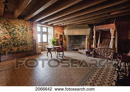 Private Chamber In The Chateau De Langeais, Langeais, Indre-Et-Loire, France View Large Photo Image Stock Image - Private Chamber In The Chateau De Langeais, Langeais, Indre-Et-Loire, France. Fotosearch