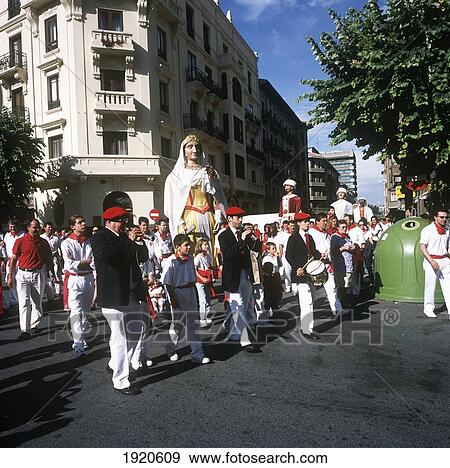Procession Of Giants And Giant Heads View Large Photo Image Stock Photo - Procession Of Giants And Giant Heads. Fotosearch