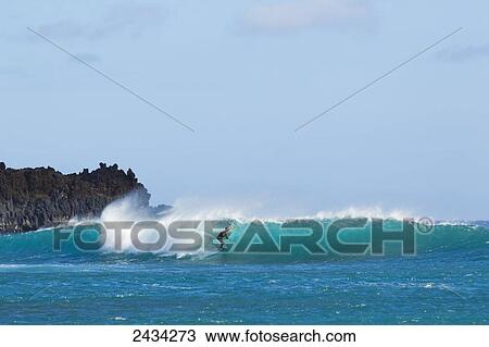 Professional kiteboarder; La Perouse, Maui, Hawaii, United States of America View Large Photo Image Stock Image - Professional kiteboarder; La Perouse, Maui, Hawaii, United States of America. Fotosearch