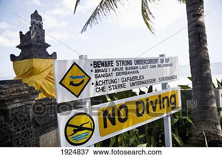 Stock Photo - Prohibition Sign On Beach. Fotosearch