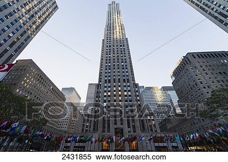 Stock Photography - Prometheus statue at the Rockefeller Center, New York City, New York, United States. Fotosearch