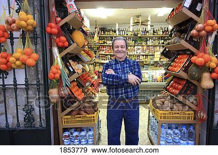 Proud Shop Owner, Tarifa, Andalusia, Spain View Large Photo Image Stock Photo - Proud Shop Owner, Tarifa, Andalusia, Spain. Fotosearch