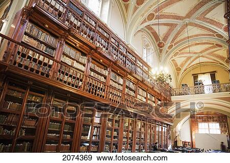 Stock Photo - Public Library Located In The Former Church Of The Fellowship Of Jesus, Morelia, Michoac. Fotosearch