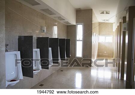Stock Image - Public toilet in the Visitor Centre on Istmo Carlos Ameghino, Peninsula Valdes, Chubut, Argentina. Fotosearch