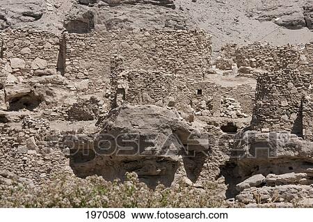 Stock Photo - PucarÃƒÆ’Ã…Â¸ De Lasana, A Pre-Columbian Fortress Built On A Cliff By The Loa River, Antofagasta Region, Chile. Fotosearch
