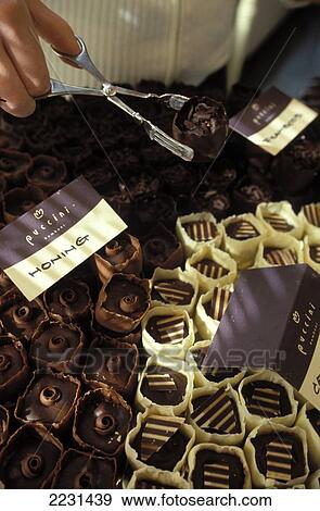 Stock Photo - Puccini Bomboni, Chocolate Shop, Staalstraat 17, Amsterdsam, Netherlands.. Fotosearch