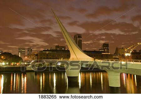 Puente De La Mujer; Buenos Aires, Argentina View Large Photo Image Stock Photography - Puente De La Mujer; Buenos Aires, Argentina. Fotosearch