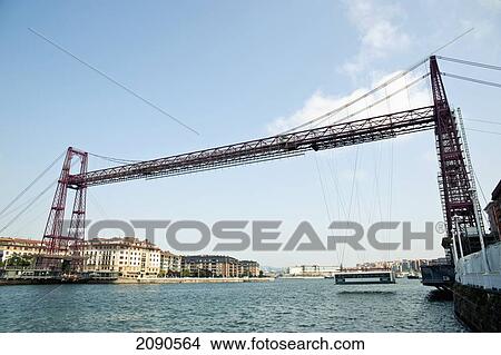 Picture - Puente De Vizcaya, First Shuttle Bridge, Between Portugalete And Getxo, Basque Country, Spain. Fotosearch