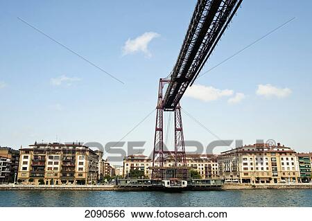 Stock Photograph - Puente De Vizcaya, First Shuttle Bridge, Between Portugalete And Getxo, Basque Country, Spain. Fotosearch