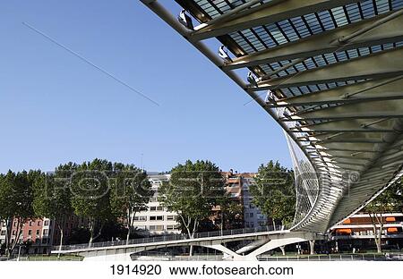 Stock Image - Puente Zubizuri Bridge. Fotosearch
