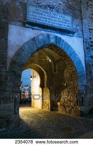 Puerta De Jerez; Tarifa, Cadiz, Andalusia, Spain View Large Photo Image Stock Photo - Puerta De Jerez; Tarifa, Cadiz, Andalusia, Spain. Fotosearch