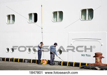 Puerto Corinto, Chinandega, Nicaragua, Central America; Workers Painting Cruise Ship View Large Photo Image Stock Image - Puerto Corinto, Chinandega, Nicaragua, Central America; Workers Painting Cruise Ship. Fotosearch