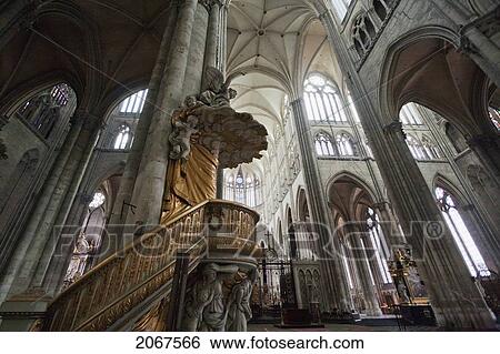 Pulpit In Notre-Dame D'amiens Cathedral, Amiens, Somme, France View Large Photo Image Stock Photograph - Pulpit In Notre-Dame D'amiens Cathedral, Amiens, Somme, France. Fotosearch