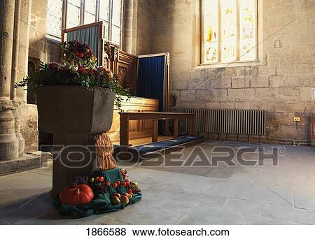 Stock Photo - Pumpkin Display, Northumberland, England. Fotosearch
