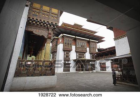 Stock Image - Punakha Dzong (Fortress), Punakha. Fotosearch
