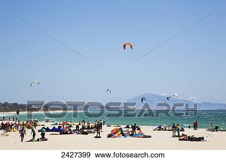 Stock Photo - Punta Paloma Beach, near Tarifa; Andalucia, Spain. Fotosearch