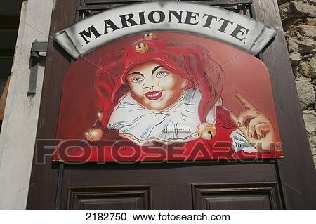 Stock Image - Puppet Shop, Prague, Czech Republic.. Fotosearch
