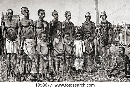 Pygmy Natives As Compared With English Officers, Sudanese And Zanzibaris During Sir Henry Morton Stanley's Emin Pasha Relief Expedition, In Africa In 1888. From In Darkest Africa By Henry M. Stanley Published 1890. View Large Photo Image Stock Photo - Pygmy Natives As Compared With English Officers, Sudanese And Zanzibaris During Sir Henry Morton Stanley's Emin Pasha Relief Expedition, In Africa In 1888. From In Darkest Africa By Henry M. Stanley Published 1890.. Fotosearch