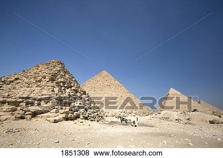 Pyramids In The Desert View Large Photo Image Stock Photo - Pyramids In The Desert. Fotosearch
