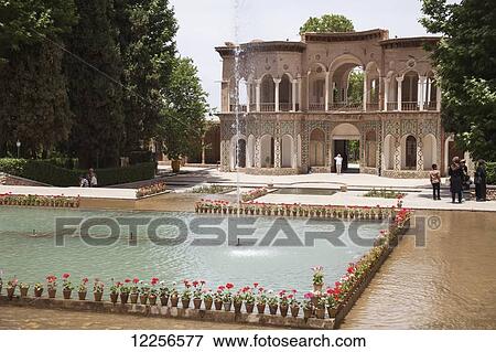 Stock Photo - Qajar garden (Bagh-e Shahzade); Mahan, Iran. Fotosearch