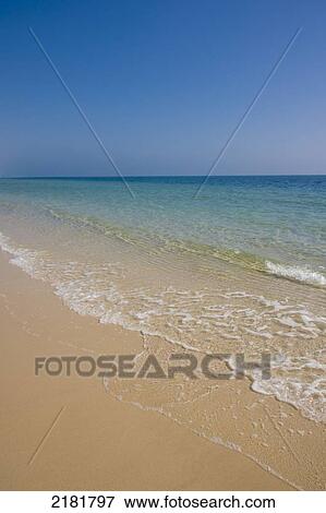 Stock Photo - Qatar, Sealine Beach Resort beach. Fotosearch