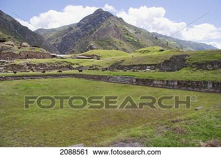 Quadrangular Ceremonial Plaza, Chavin De Huantar, Ancash, Peru View Large Photo Image Stock Image - Quadrangular Ceremonial Plaza, Chavin De Huantar, Ancash, Peru. Fotosearch