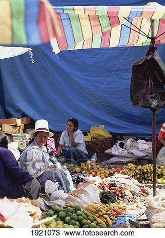 Stock Image - Quechua Market. Fotosearch