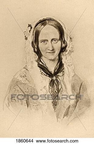 Picture - Queen Adelaide, The Dowager Queen, A Princess Of The House Of Saxe-Meinigen, 1792-1849. From A Portrait By Sir William Ross. From The Book The Girlhood Of Queen Victoria 1832-1840. Published In London 1912.. Fotosearch