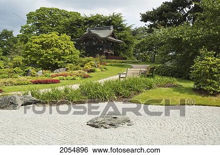 Stock Photograph - Queen Charlotte's Cottage, Royal Botanic Gardens, Kew, Surrey, England, United Kingdom. Fotosearch