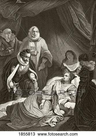 Queen Elizabeth I On Her Deathbed. From The National And Domestic History Of England By William Aubrey Published London Circa 1890 View Large Photo Image Stock Image - Queen Elizabeth I On Her Deathbed. From The National And Domestic History Of England By William Aubrey Published London Circa 1890. Fotosearch