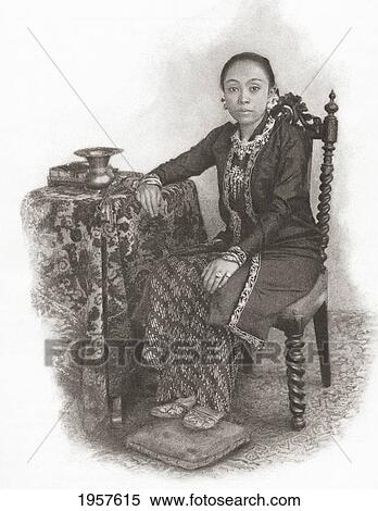 Stock Photography - Queen Gusti (Gkr) Hemas, Consort Of Pakubuwono X, 1866 - 1939. Tenth Susuhunan Or Ruler Of Surakarta, Java, Indonesia. From The Century Illustrated Monthly Magazine, May To October 1904.. Fotosearch