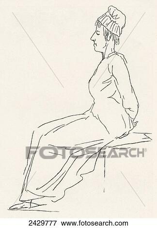 Stock Photo - Queen Marie Antoinette sat in a cart on the way to her execution, 1793. After the drawing by Jacques Louis David. Marie Antoinette, 1755. Fotosearch