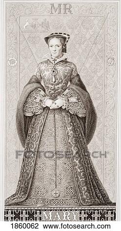Queen Mary, 1516-1558. Engraved By Engraved By T. Brown After J. L. Williams. From The Book “Illustrations Of English And Scottish History†Volume 1 View Large Photo Image Stock Image - Queen Mary, 1516-1558. Engraved By Engraved By T. Brown After J. L. Williams. From The Book “Illustrations Of English And Scottish History†Volume 1. Fotosearch