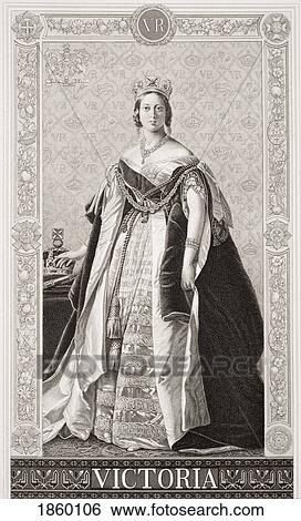 Queen Victoria, 1819-1901. Alexandrina Victoria Of Saxe-Coburg. Engraved By A Krausse Drawn By J L Williams After Winterhalter. From The Book “Illustrations Of English And Scottish History†Volume Ii View Large Photo Image Stock Photograph - Queen Victoria, 1819-1901. Alexandrina Victoria Of Saxe-Coburg. Engraved By A Krausse Drawn By J L Williams After Winterhalter. From The Book “Illustrations Of English And Scottish History†Volume Ii. Fotosearch
