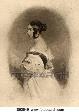 Queen Victoria, 1819-1901, At The Age Of Twenty. From The Original Sketch By Sir. Edwin Landseer, At Windsor Castle From The Book Queen Victoria A Biography Published 1902. View Large Photo Image Stock Photo - Queen Victoria, 1819-1901, At The Age Of Twenty. From The Original Sketch By Sir. Edwin Landseer, At Windsor Castle From The Book Queen Victoria A Biography Published 1902.. Fotosearch